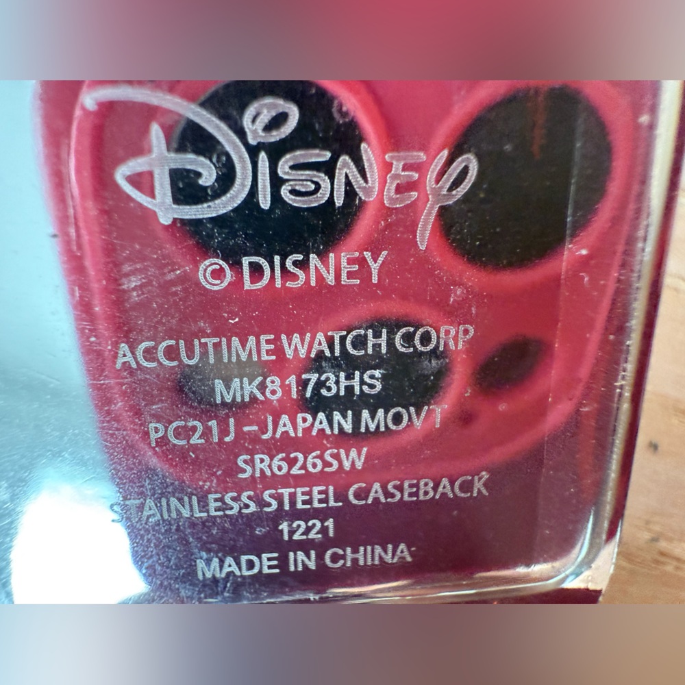 Disney rectangular Mickey Mouse silver tone watch… - image 5